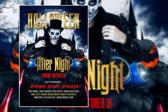 Design a Spooktacular Halloween Night Flyer