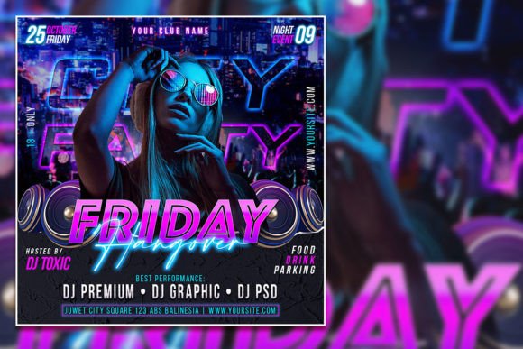 Friday Night Party Flyer Template: Design Your Epic Event