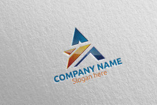 Letter A Logo Design 74: A Modern Vector for Digital Brands