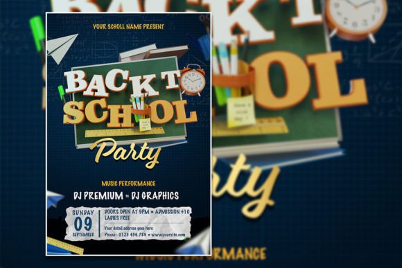 Modern Back to School Flyer: Your Editable PSD Template
