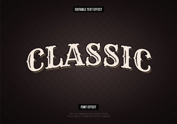 Retro Classic Text Effect: Instant Vintage Style for Your Designs