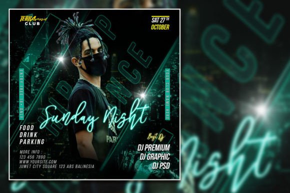 Transform Your Sunday Night Party Social Media Post
