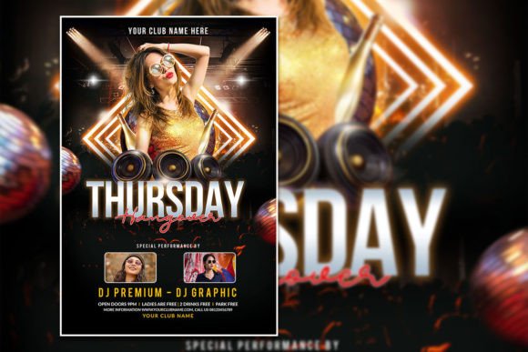 Your Go-To Thursday Hangover Party Flyer Template